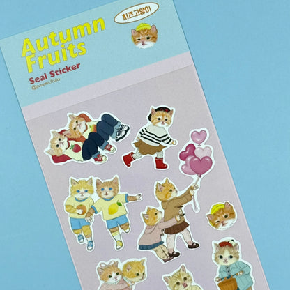 Autumn Fruits Seal Sticker Sheet 3