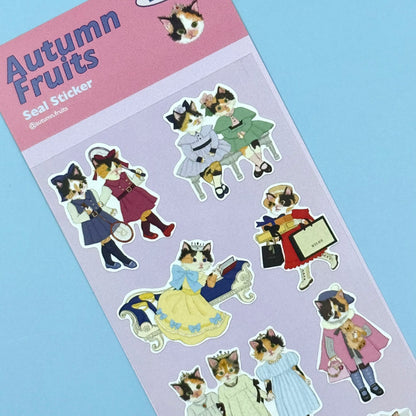 Autumn Fruits Seal Sticker Sheet 3