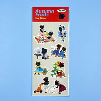 Autumn Fruit Seal Sticker Sheet 2