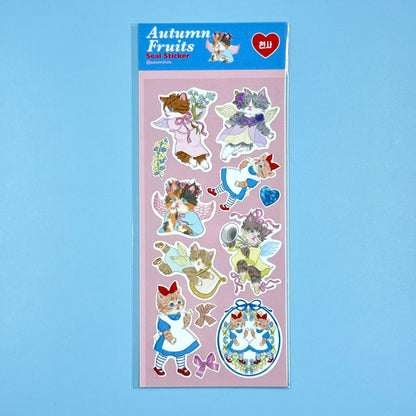 Autumn Fruits Seal Sticker Sheet 1