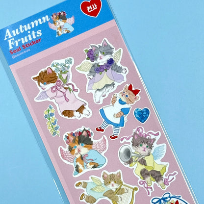 Autumn Fruits Seal Sticker Sheet 1