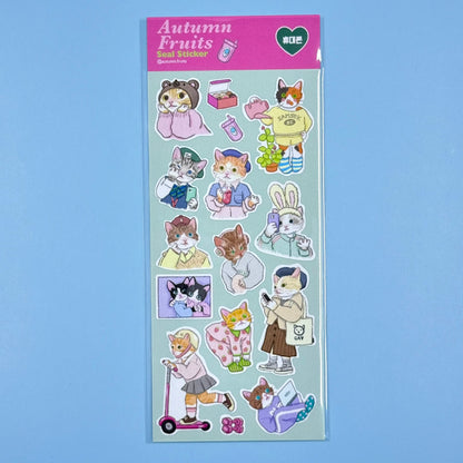 Autumn Fruits Seal Sticker Sheet 1