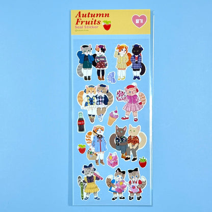 Autumn Fruits Seal Sticker Sheet 1