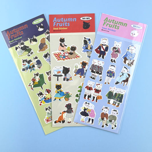 Autumn Fruit Seal Sticker Sheet 2