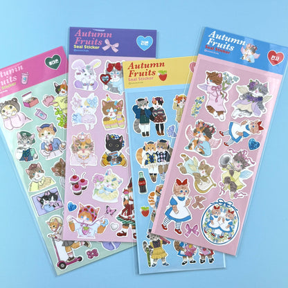 Autumn Fruits Seal Sticker Sheet 1
