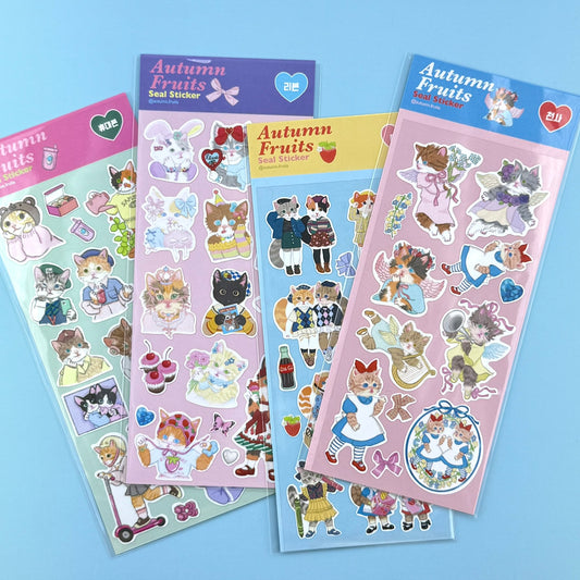 Autumn Fruits Seal Sticker Sheet 1