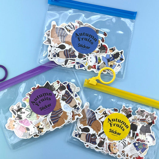Autumn Fruits Small Sticker Pouch