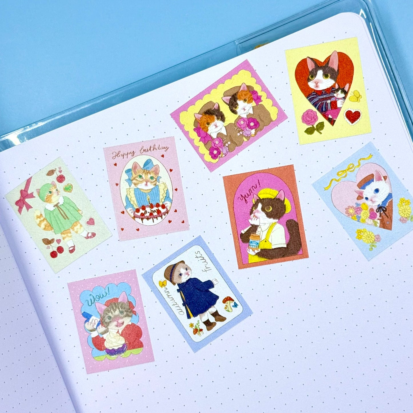 Autumn Fruits Sticker Square Roll Theme 2