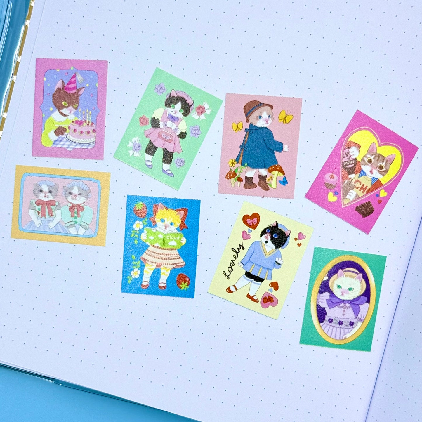 Autumn Fruits Sticker Square Roll Theme 1