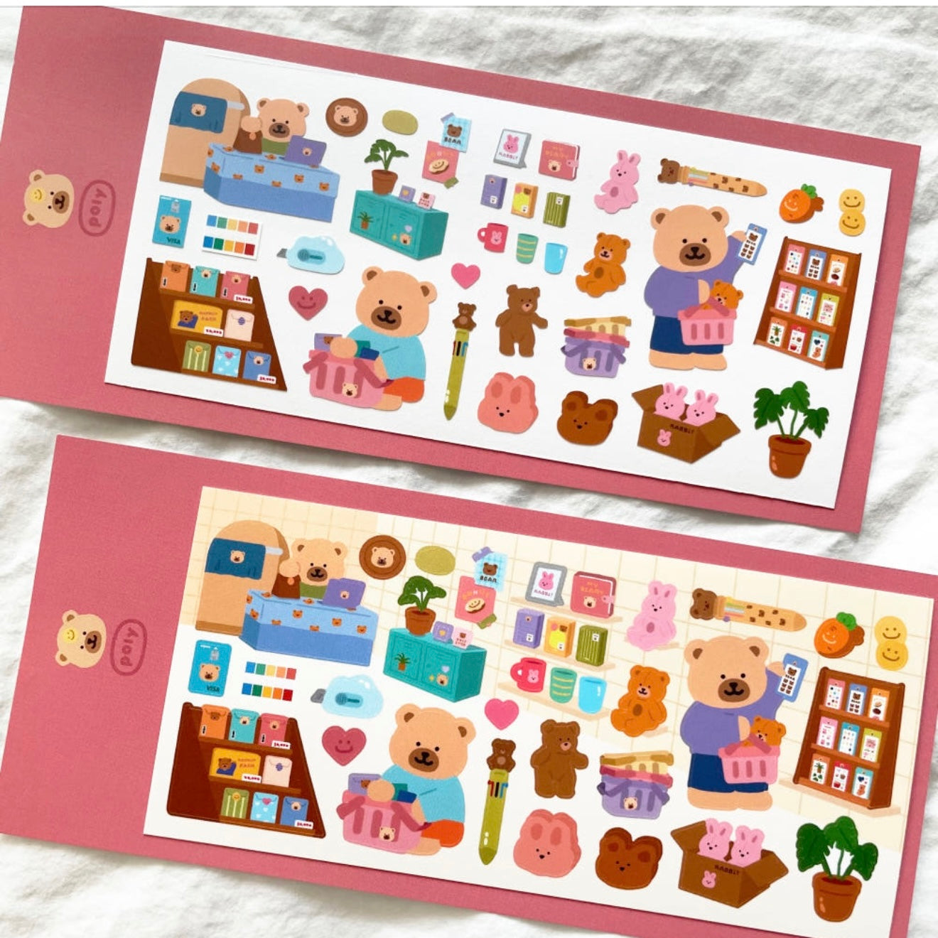 Poly Bear Stationery Store Sticker Sheet