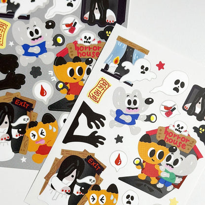 Honeywool Horror House Sticker Sheet - Dandy Mail