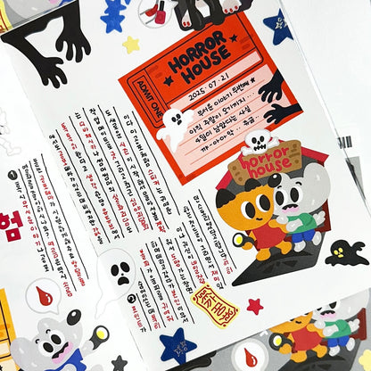 Honeywool Horror House Sticker Sheet - Dandy Mail