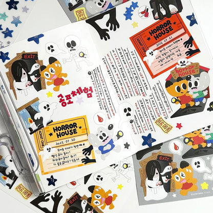 Honeywool Horror House Sticker Sheet - Dandy Mail