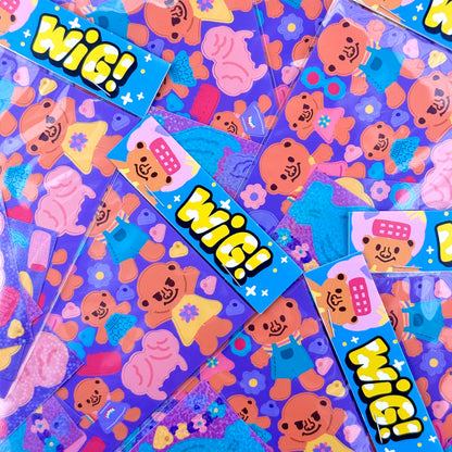 Dinga Mart Wig Troll Sticker Pack