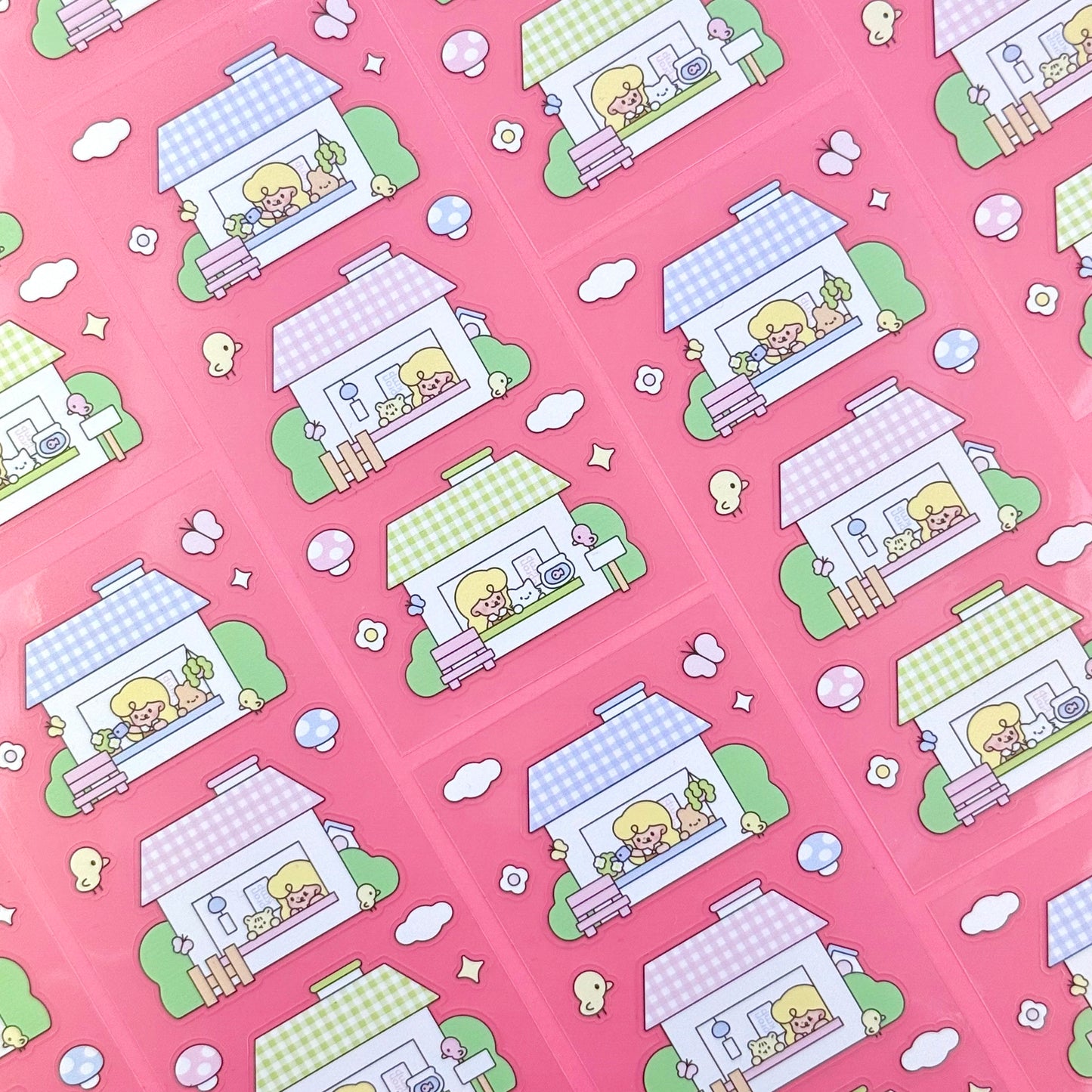 Coron Happy Houses Sticker Sheet