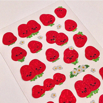Pureureum Design Strawberry Buddies Sticker Sheet
