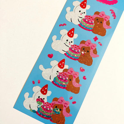 Pureureum Design Birthday Cake Sticker Sheet - Dandy Mail