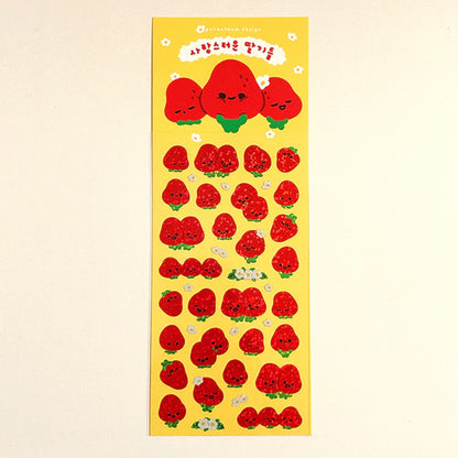 Pureureum Design Strawberry Buddies Sticker Sheet