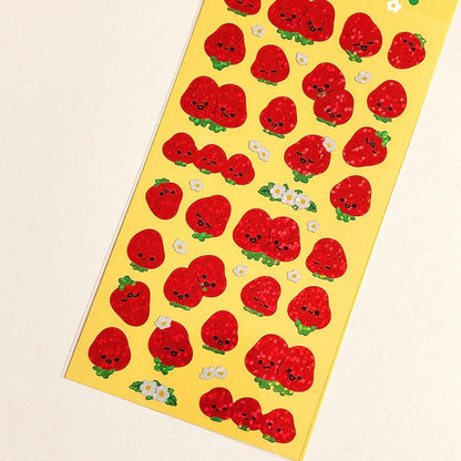Pureureum Design Strawberry Buddies Sticker Sheet