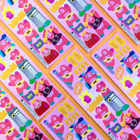 Max0Spicy King Sticker Sheet - Dandy Mail