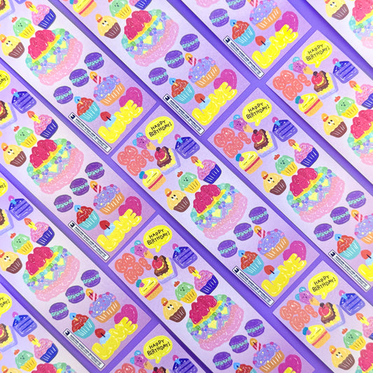 Max0Spicy Cake Time Sticker Sheet - Dandy Mail