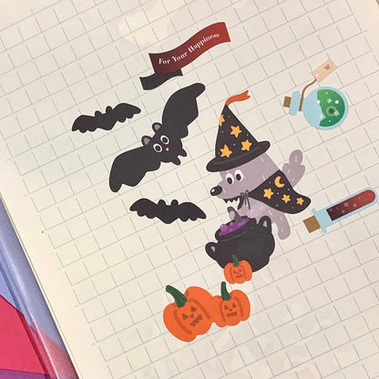 Honeywool Woolfy Halloween Sticker Sheets 2