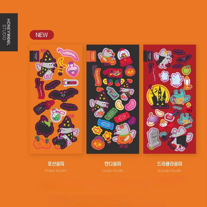 Honeywool Woolfy Halloween Sticker Sheets 2