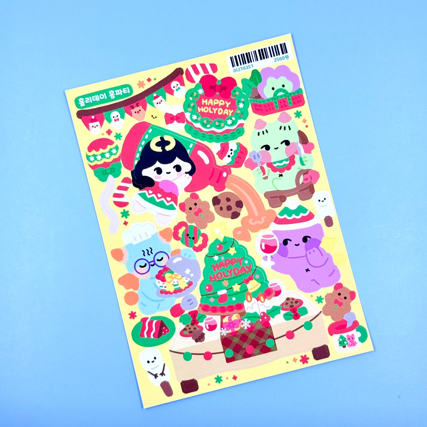 Jiok Happy Holiday Sticker Sheet