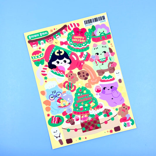 Jiok Happy Holiday Sticker Sheet