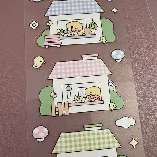 Coron Happy Houses Sticker Sheet