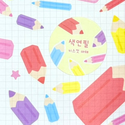 Jiok Pencil Kiss-Cut Sticker Roll