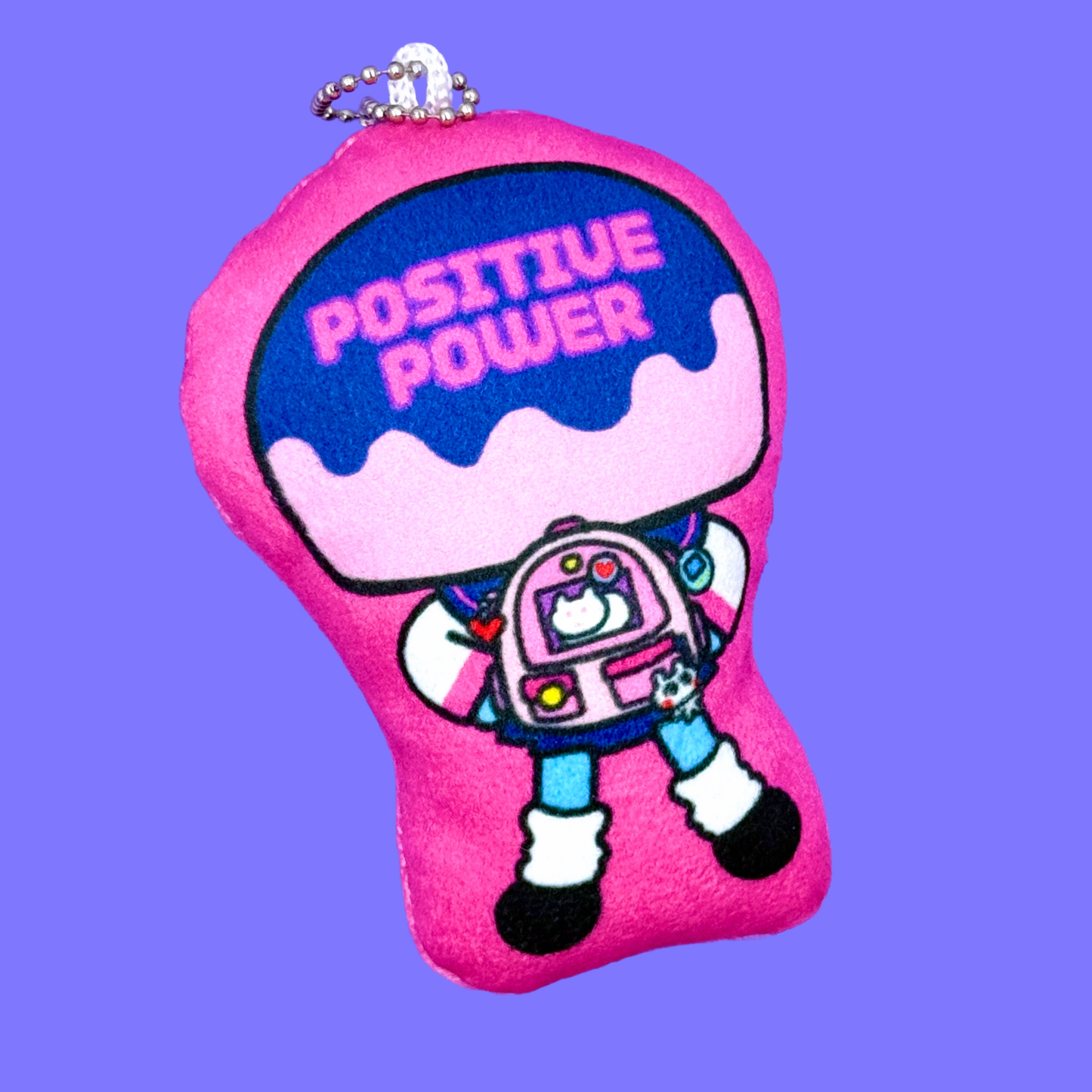 Leenahoo Positive Power Stuffed Keychain