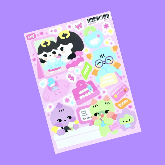Jiok Shopping Trip Sticker Sheet