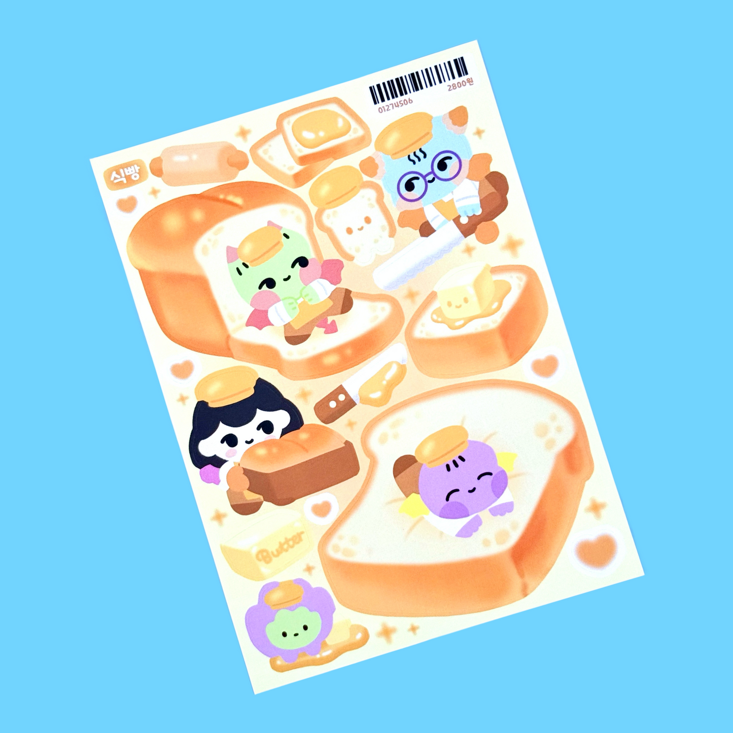 Jiok Bread & Butter Sticker Sheet