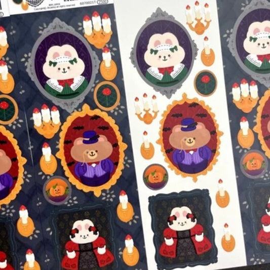 Oh Zakka Haunted Pictures Sticker Sheet