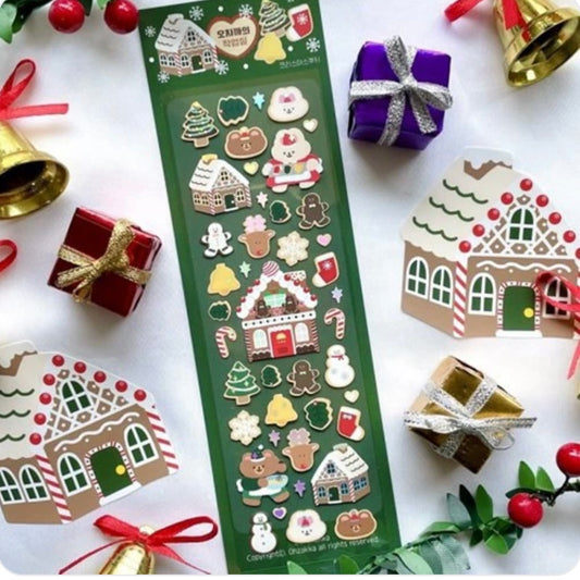 Oh Zakka Gingerbread House Sticker Sheet