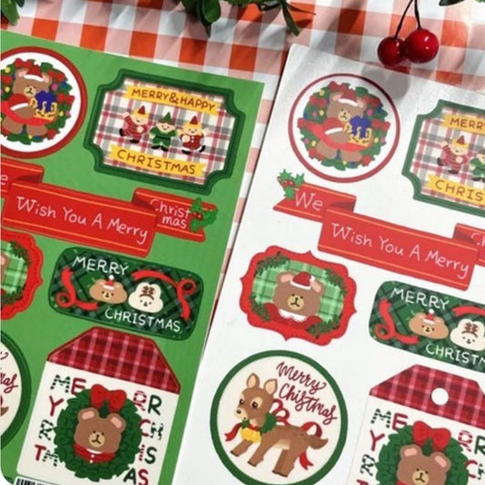 Oh Zakka Holiday Labels Sticker Sheet