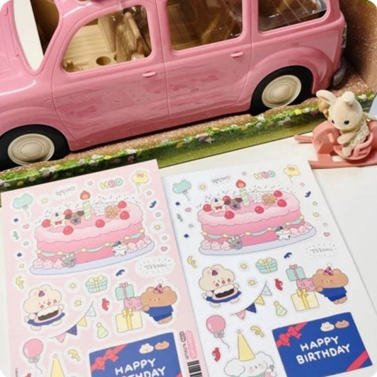 Oh Zakka Birthday Sticker Sheet