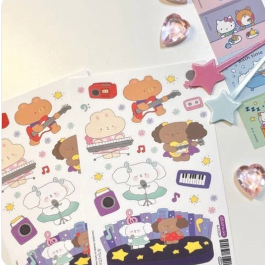 Oh Zakka Concert Sticker Sheet
