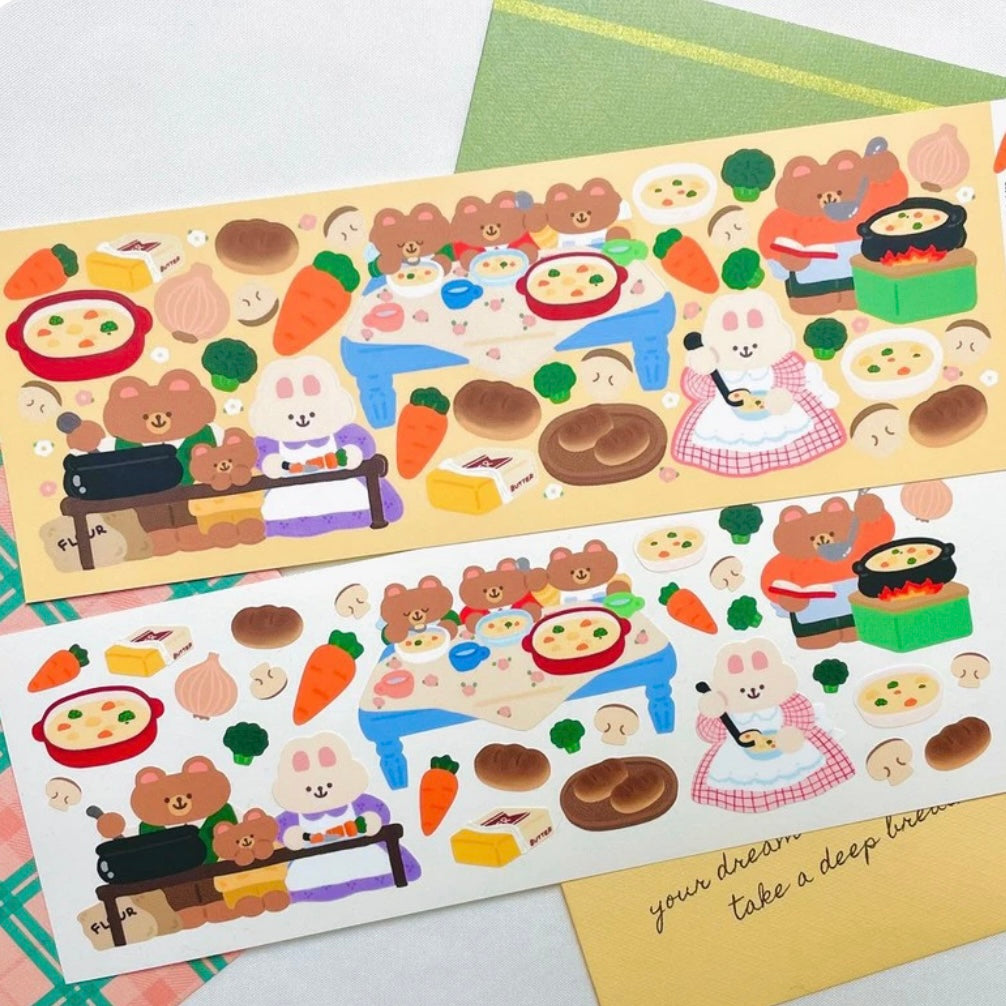 Oh Zakka Family Dinner Sticker Sheet