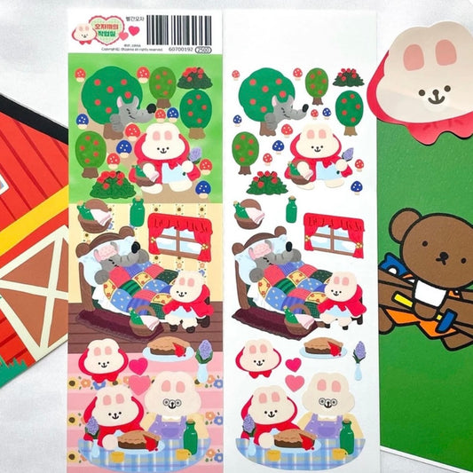Oh Zakka Red Riding Hood Sticker Sheet