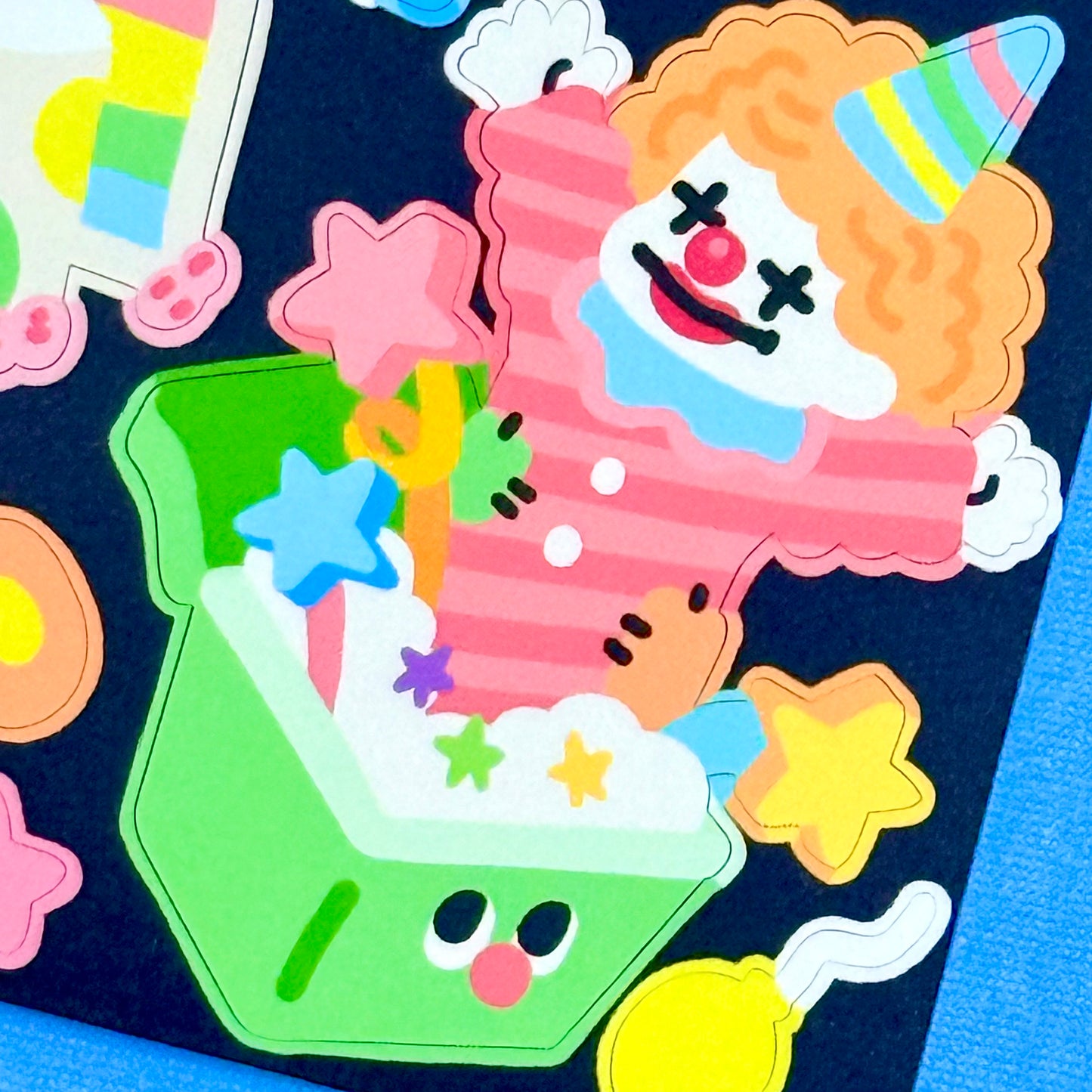 Dandy Mail x Dinga Mart "Clownin' Around" Sticker Sheet - Dandy Mail