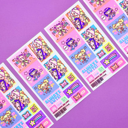 Leenahoo Neon Squares Sticker Sheet - Dandy Mail