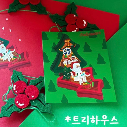 Dinga Mart Santa Large Pocket Dinga Sticker Sheet - Dandy Mail