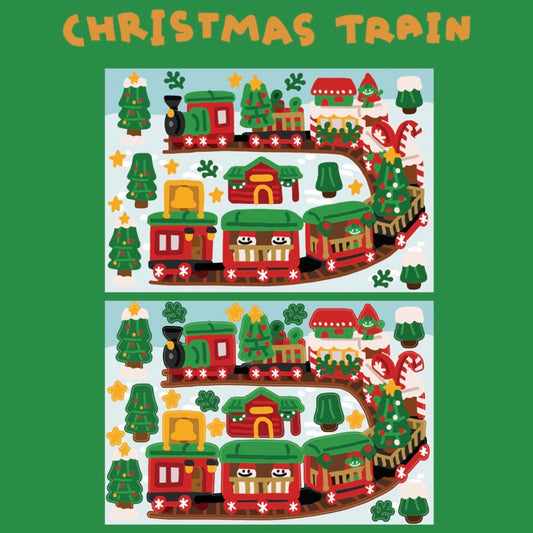 Dinga Mart Christmas Train Sticker Sheet - Dandy Mail