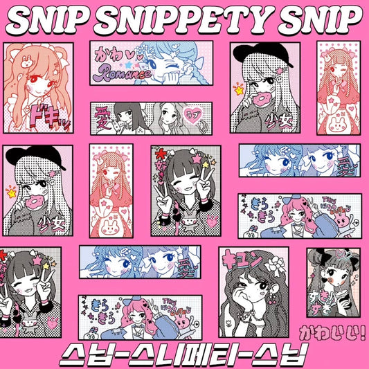 Leenahoo Snippety Girls Kiss-cut Sticker Roll - Dandy Mail