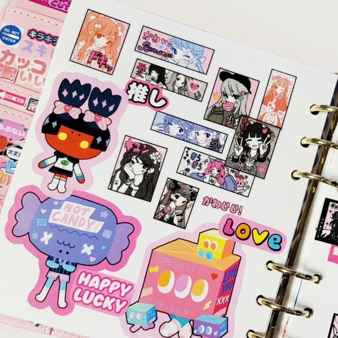 Leenahoo Snippety Girls Kiss-cut Sticker Roll - Dandy Mail
