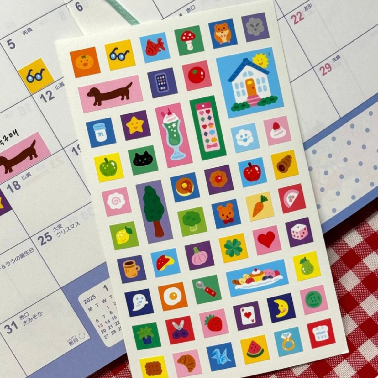 Orchid Studio Daily Squares Sticker Sheet