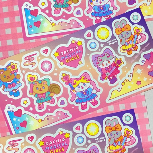 Orchid Studio Magical Girls Sticker Sheet