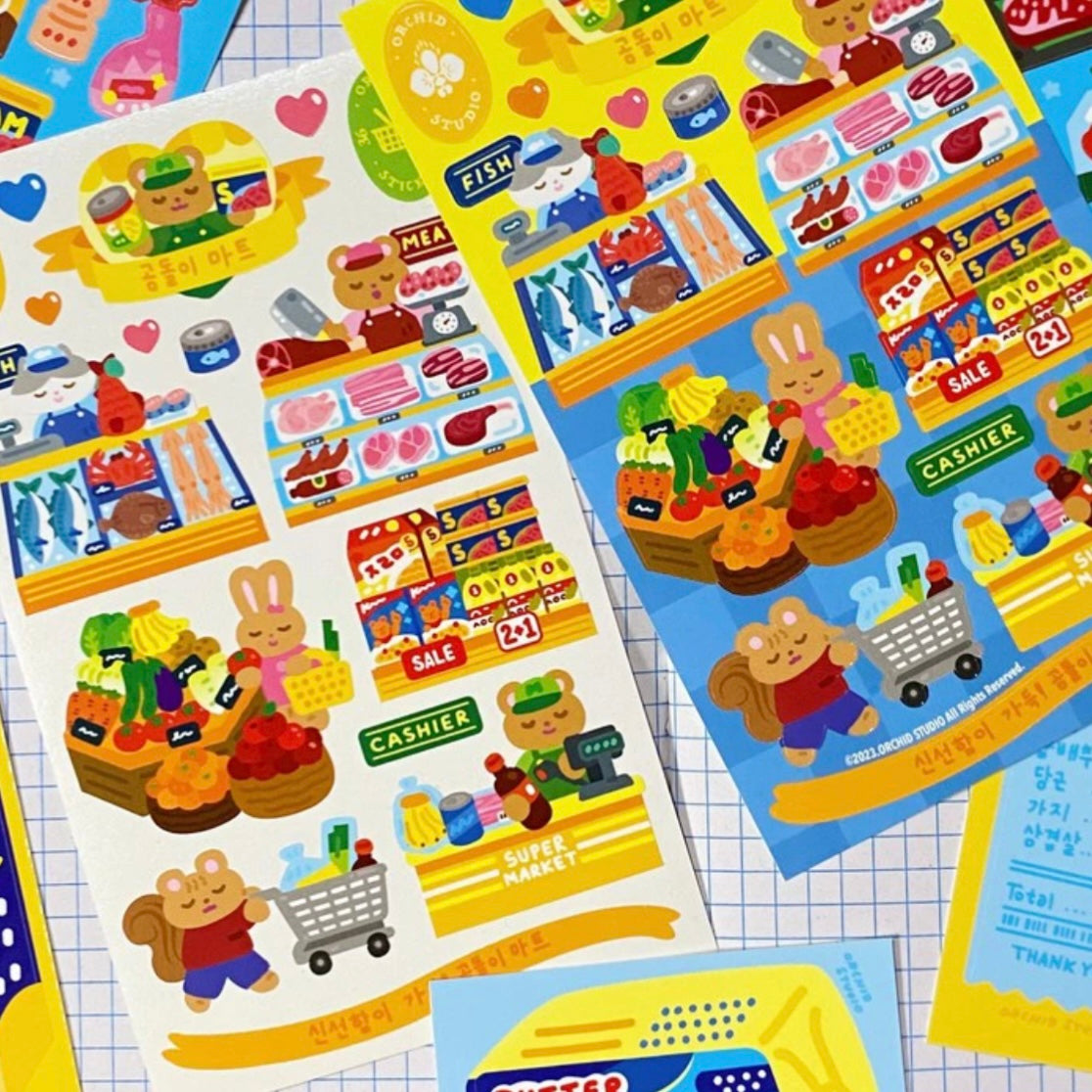 Orchid Studio Grocery Store Sticker Sheet
